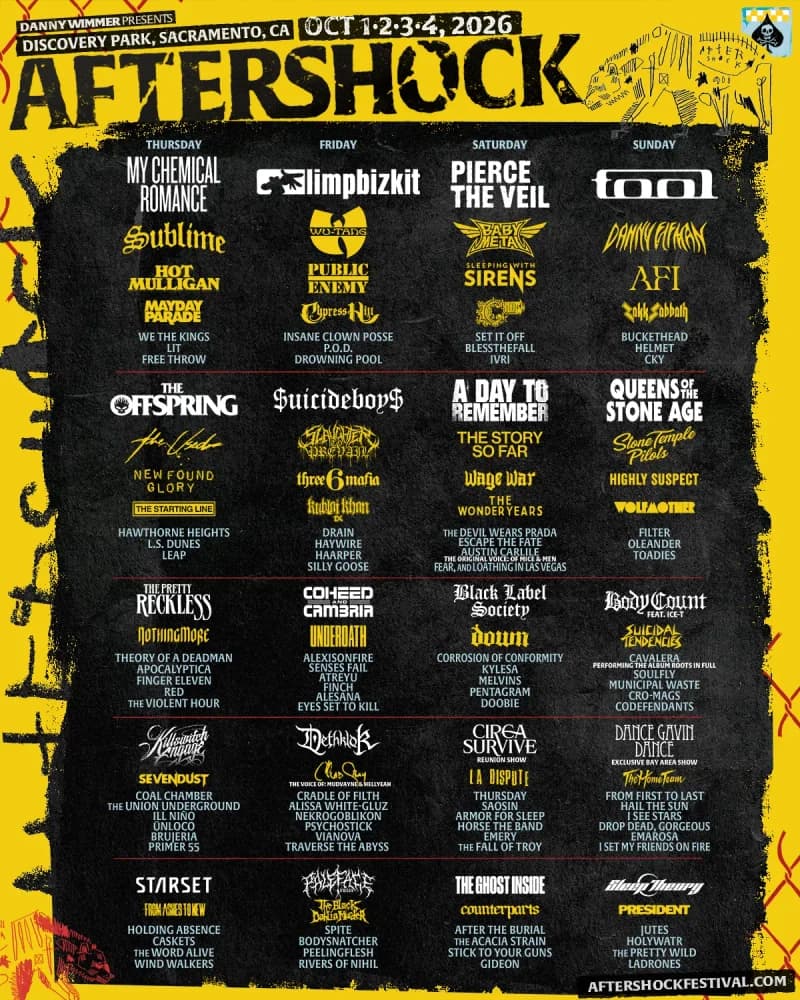 Aftershock Festival 2026 poster