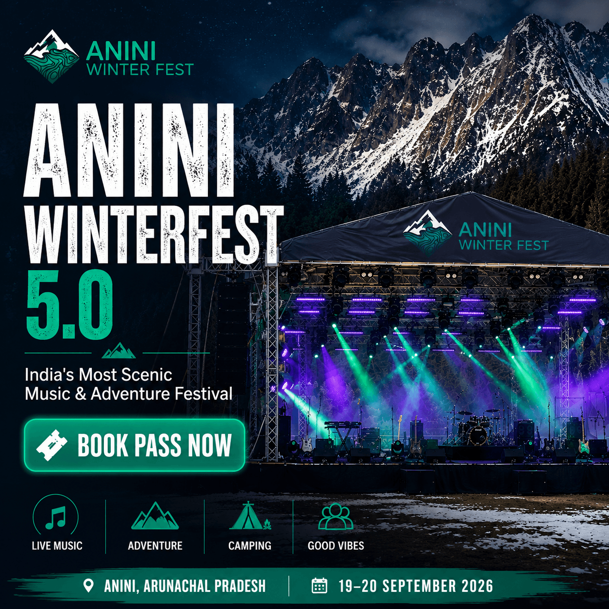 Anini Winter Fest 2026 poster