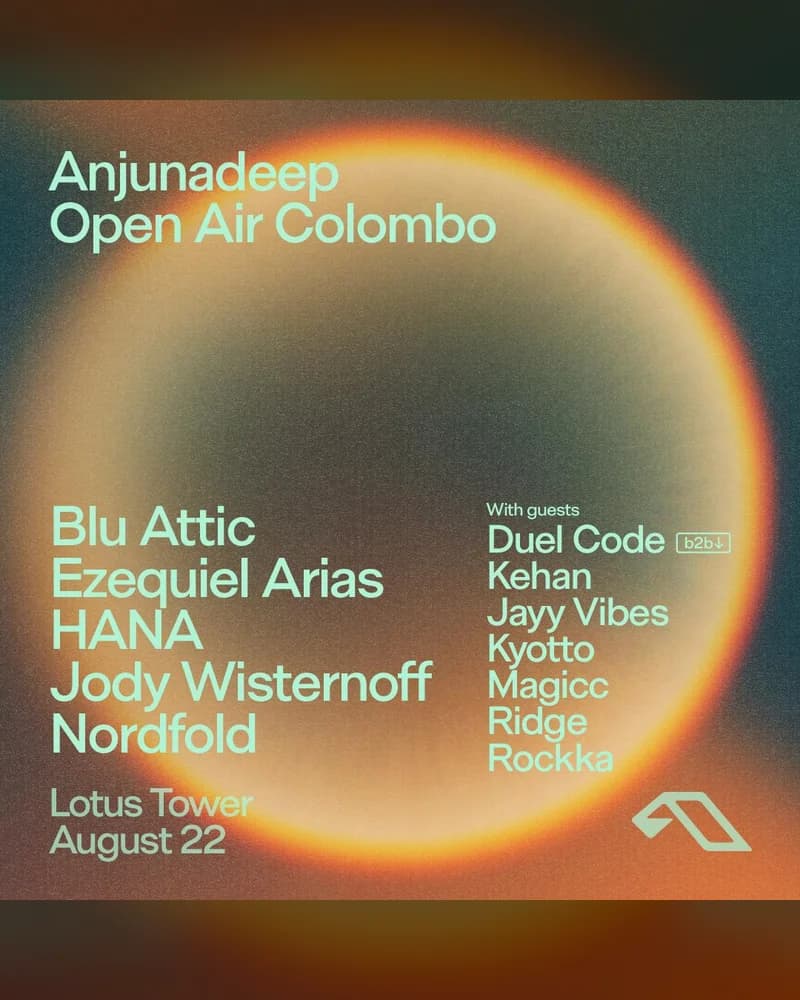 Anjunadeep Open Air Colombo 2026 poster