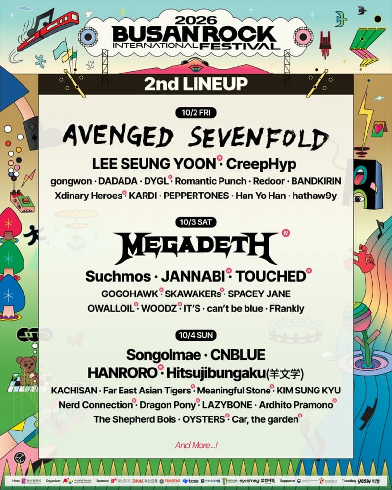 Busan International Rock Festival 2026 poster