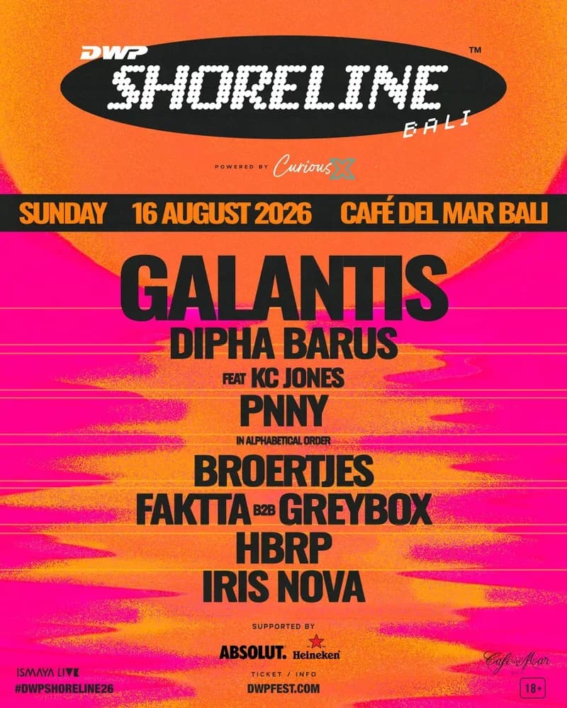 DWP Shoreline Bali 2026 poster