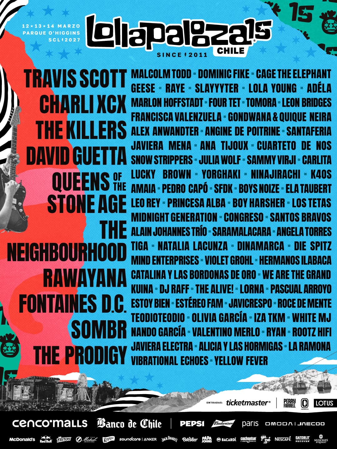 Lollapalooza Chile 2027 poster