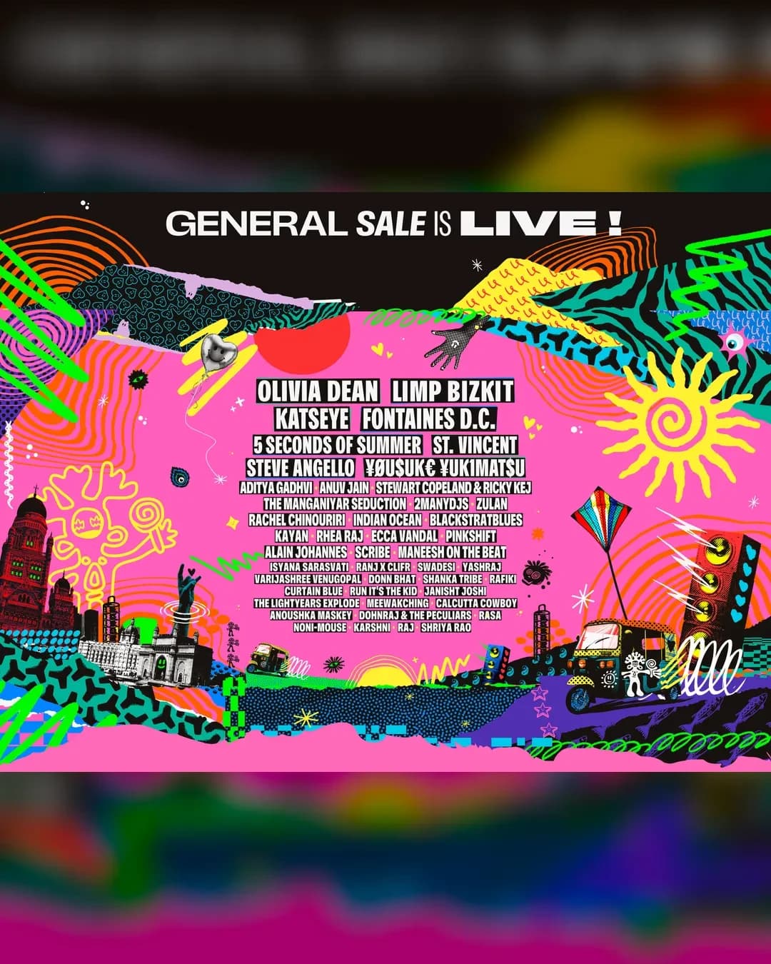 Lollapalooza India 2027 poster