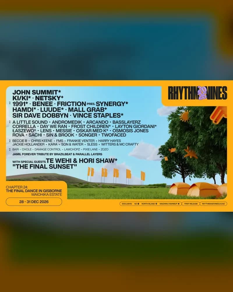 Rhythm & Vines 2026 poster