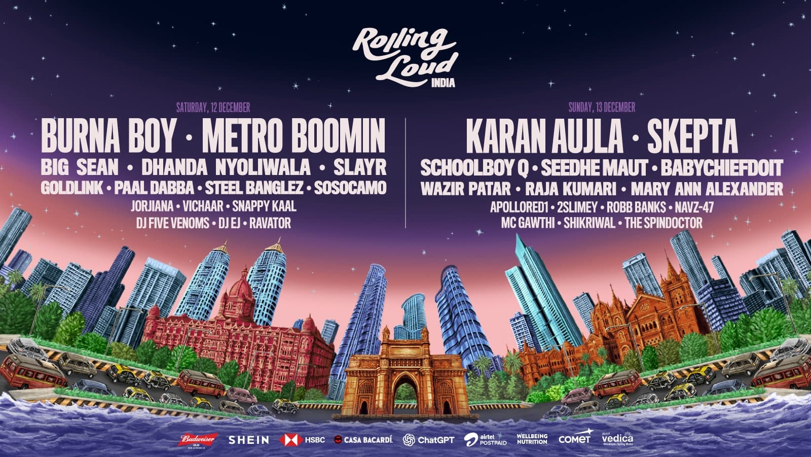 Rolling Loud India 2026 poster