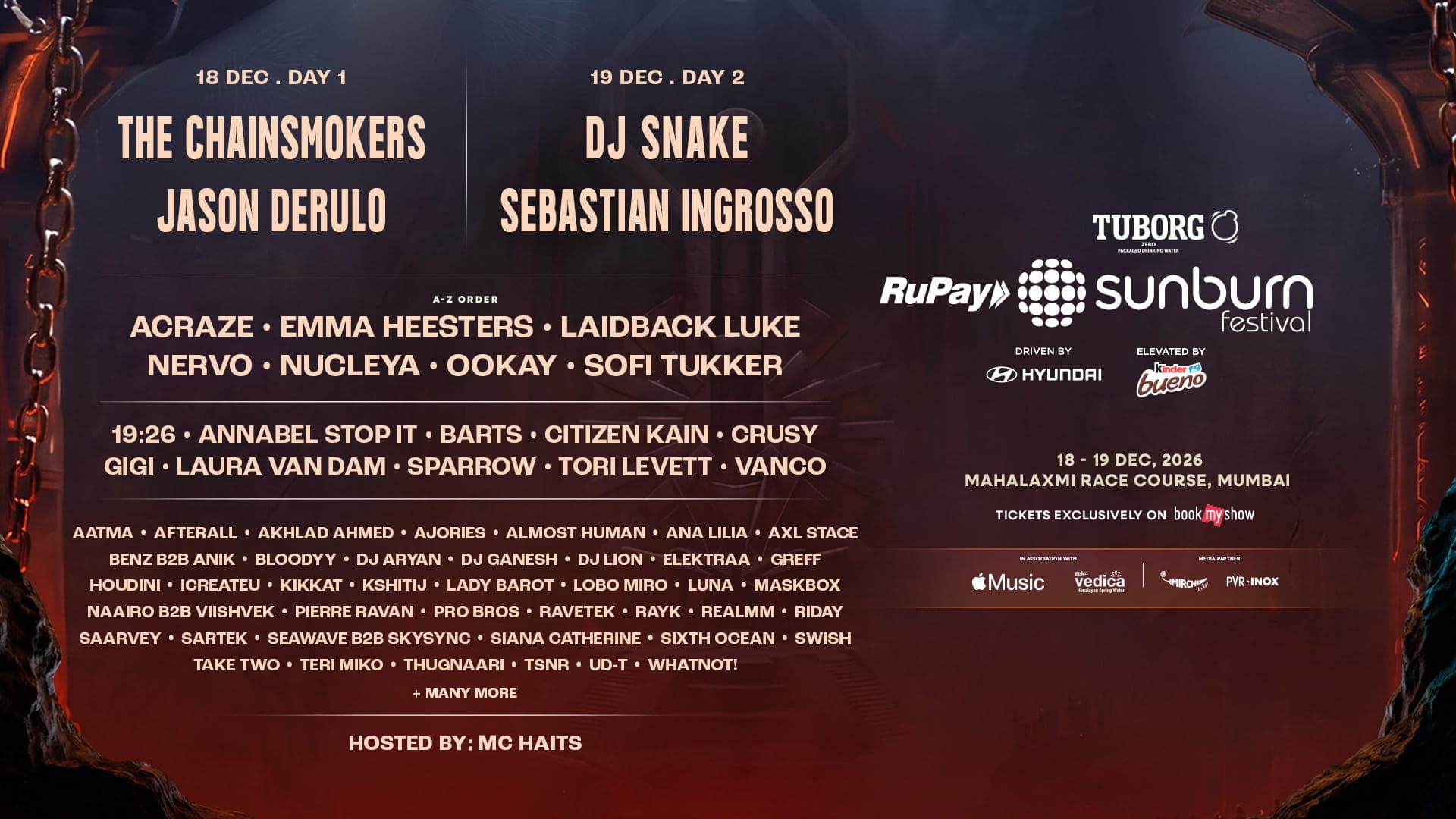 Sunburn Festival 2026 poster