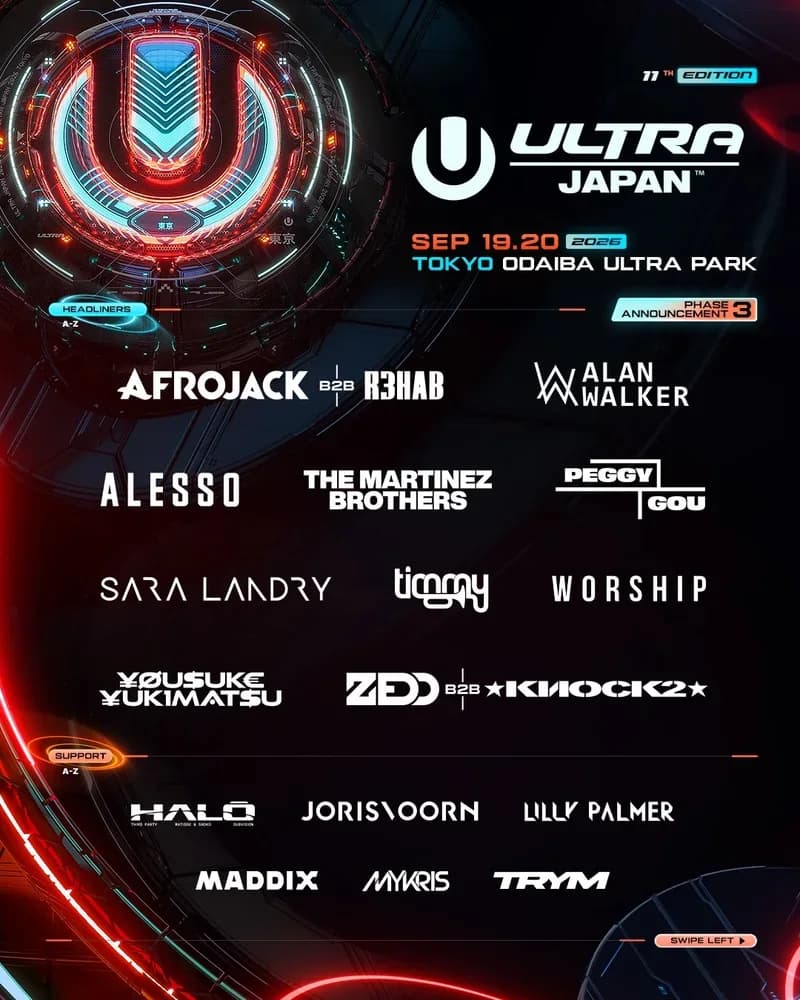 Ultra Japan 2026 poster
